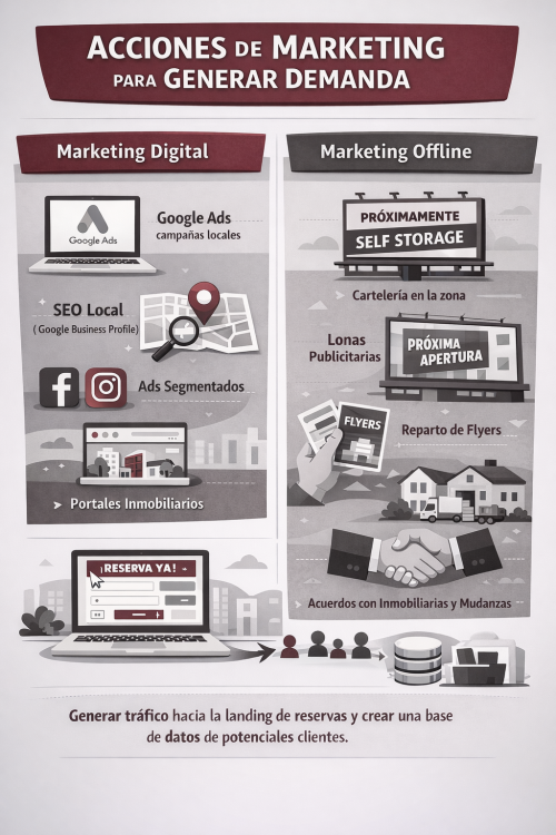 Captación clientes trasteros campaña apertura